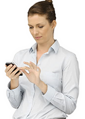 Woman Using App